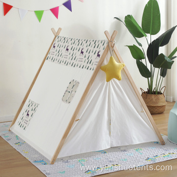 Indoor &Outdoor A Frame Kids Play Teepee Tent